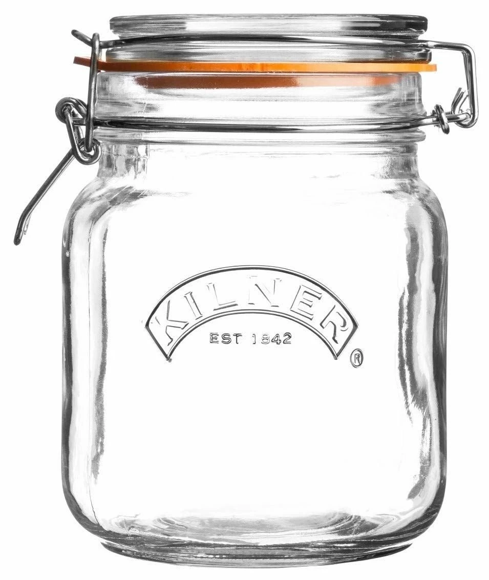 Kilner Swing Top Square Glass Jar | 1L 3 Kilner Swing Top Square Glass Jar | 1L