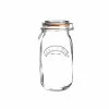Kilner Swing Top Round Glass Jar | 1.5L -Le Creuset shop kilner clip top 51 ounce round jar 0025.492