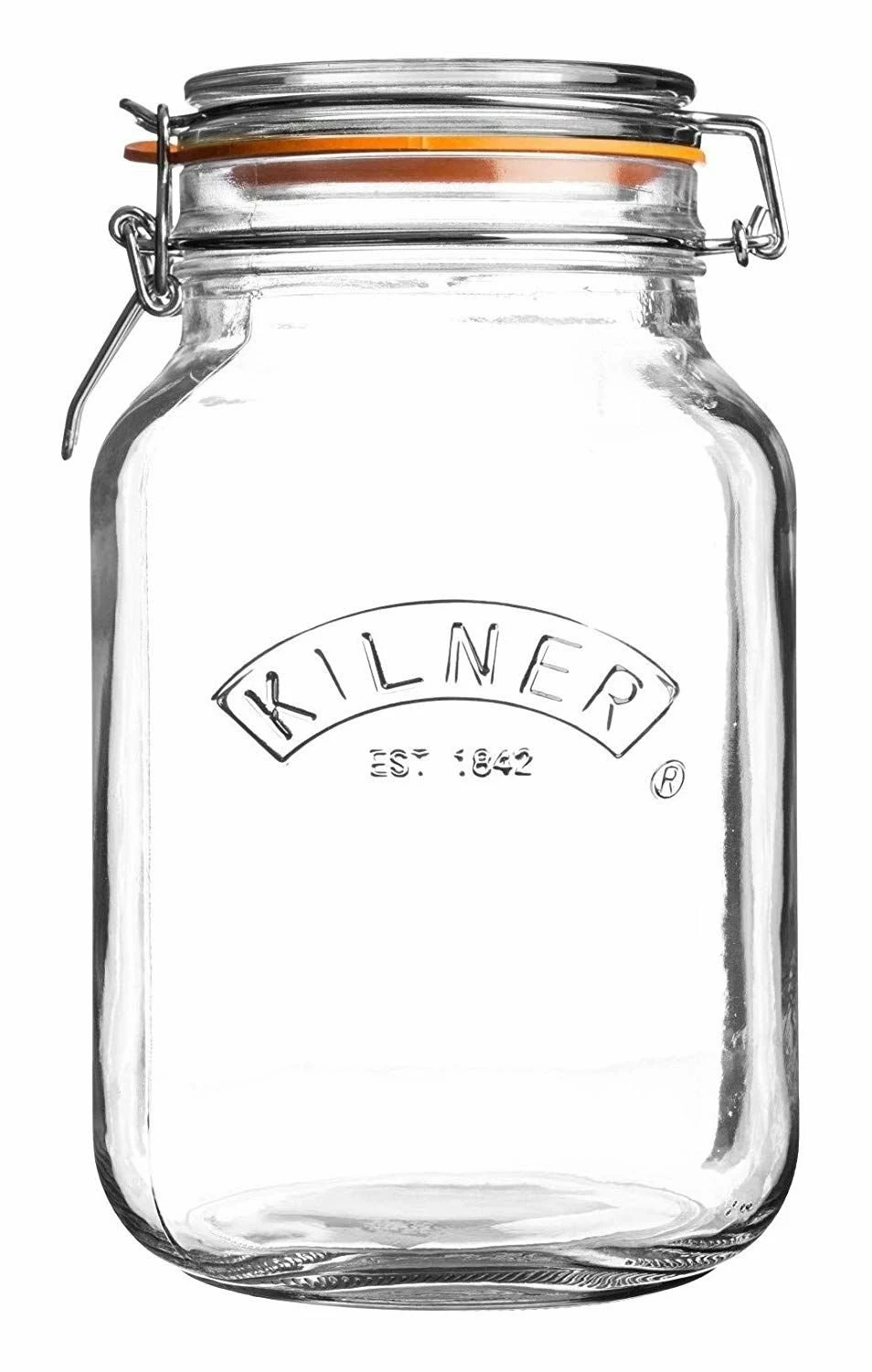 Kilner Swing Top Square Glass Jar | 1.5L 3 Kilner Swing Top Square Glass Jar | 1.5L