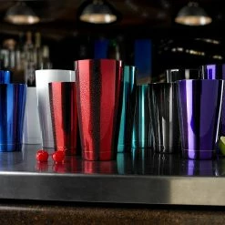 Mercer Barfly 18oz Shaker/Tin | Red 11 Mercer Barfly 18oz Shaker/Tin | Red -Le Creuset shop lifestyle shakers in bar 3