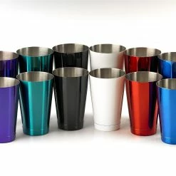Mercer Barfly 18oz Shaker/Tin | Blue 9 Mercer Barfly 18oz Shaker/Tin | Blue -Le Creuset shop lined up shakers 1