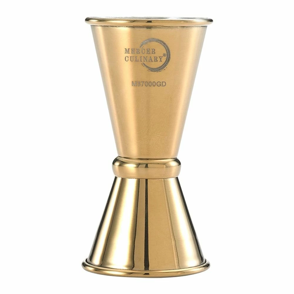 Mercer Barfly 0.5oz X 0.75oz Japanese Style Jigger | Gold Plated 3 Mercer Barfly 0.5oz X 0.75oz Japanese Style Jigger | Gold Plated