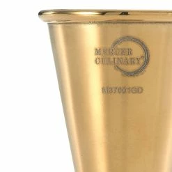 Mercer Barfly 20ml X 40ml Japanese Style Jigger | Gold Plated -Le Creuset shop m37001gd barfly gold plated jigger 20ml 40ml closeup