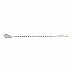 Mercer Barfly 12.4" Bar Spoon With Fork | Stainless Steel