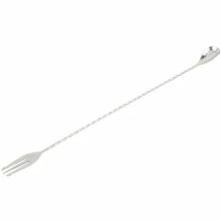 Mercer Barfly 15.75" Bar Spoon With Fork | Stainless Steel