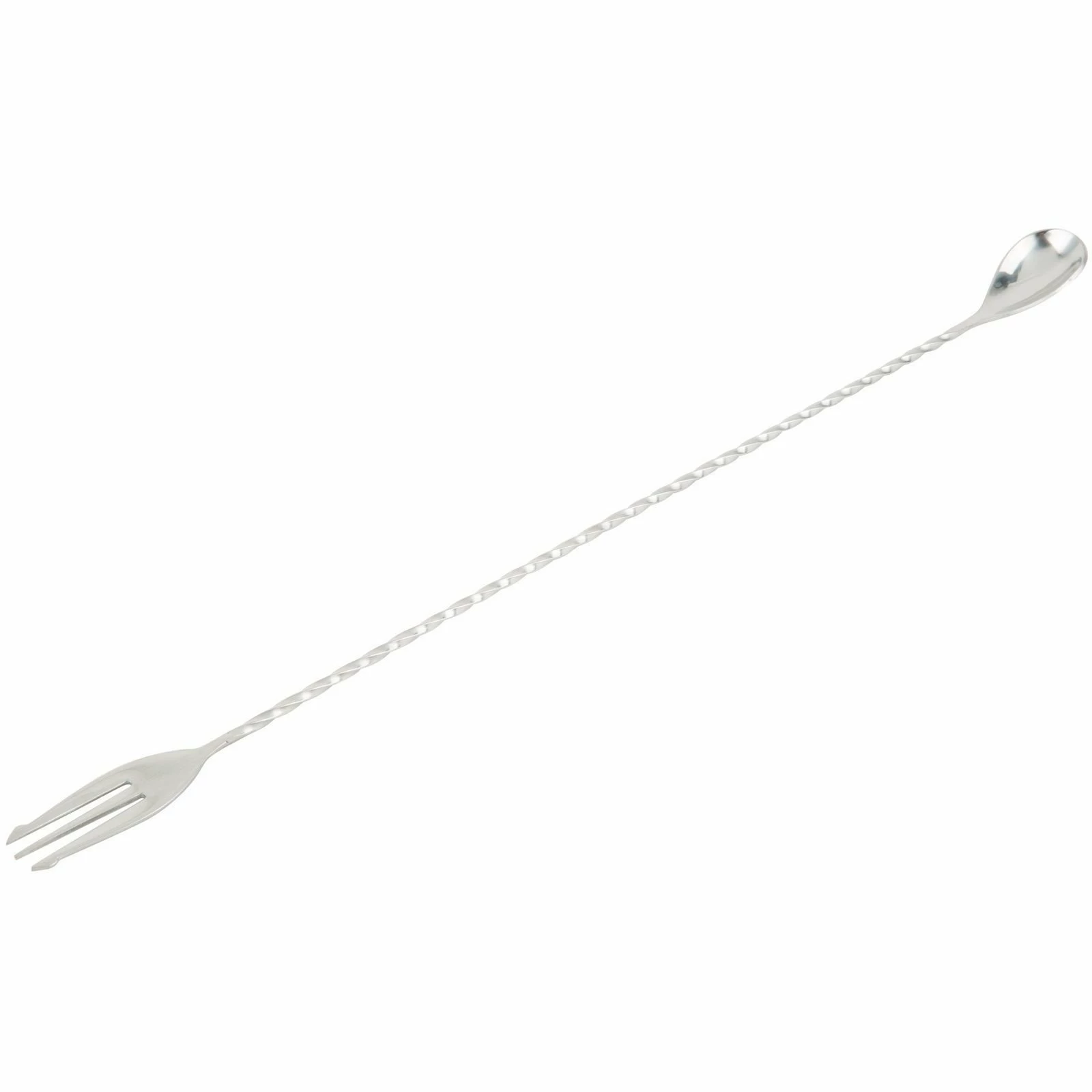 Mercer Barfly 15.75" Bar Spoon With Fork | Stainless Steel 3 Mercer Barfly 15.75" Bar Spoon With Fork | Stainless Steel