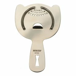 Mercer Barfly Heavy Duty Spring Bar Cocktail Strainer | Stainless Steel -Le Creuset shop m37026 barfly heavy duty stainless steel spring bar cocktail strainer silver top