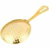 Mercer Barfly Julep Strainer | Gold Plated -Le Creuset shop m37028gd barfly stainless steel julep strainer gold plated 1