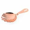 Mercer Barfly Scalloped Julep Strainer | Copper Plated -Le Creuset shop m37029cp barfly stainless steel scalloped julep cocktail strainer copper plated