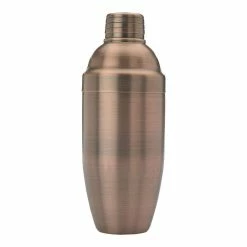 Mercer Barfly 3-Piece Japanese-Style Cocktail Shaker Set | Antique Copper -Le Creuset shop m37039acp 3 pc japanese style cocktail shaker set