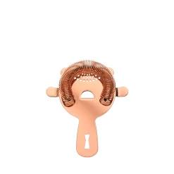 Mercer Barfly 4 Prong Heavy-Duty Spring Bar Strainer | Copper Plated