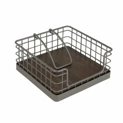 Spectrum Madison Weighted Napkin Holder Industrial Gray