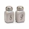 Mosser Glass Monogram Salt & Pepper Set | Marble