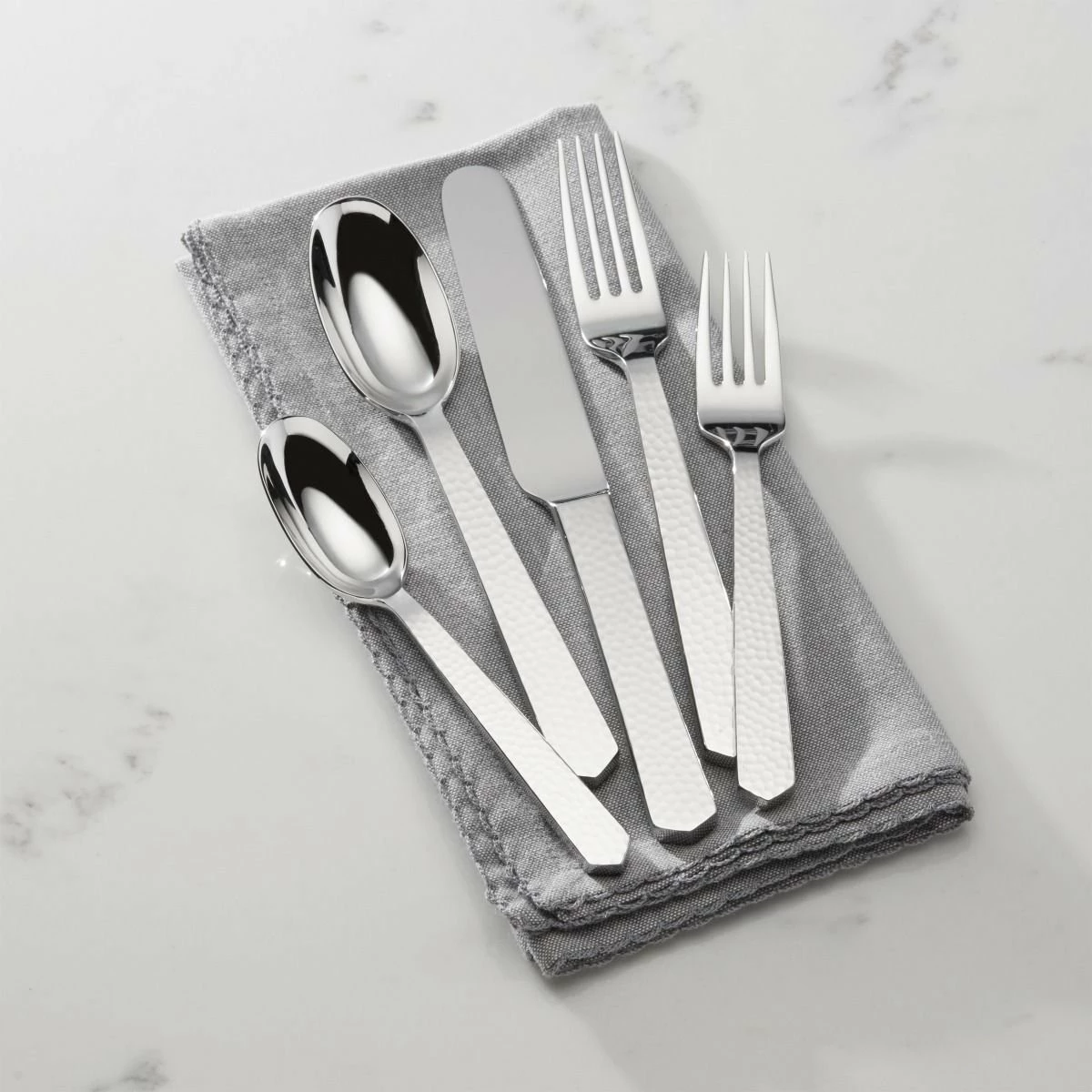 Reed & Barton 20-Piece Flatware Set | Marteau 4 Reed & Barton 20-Piece Flatware Set | Marteau - Image 2