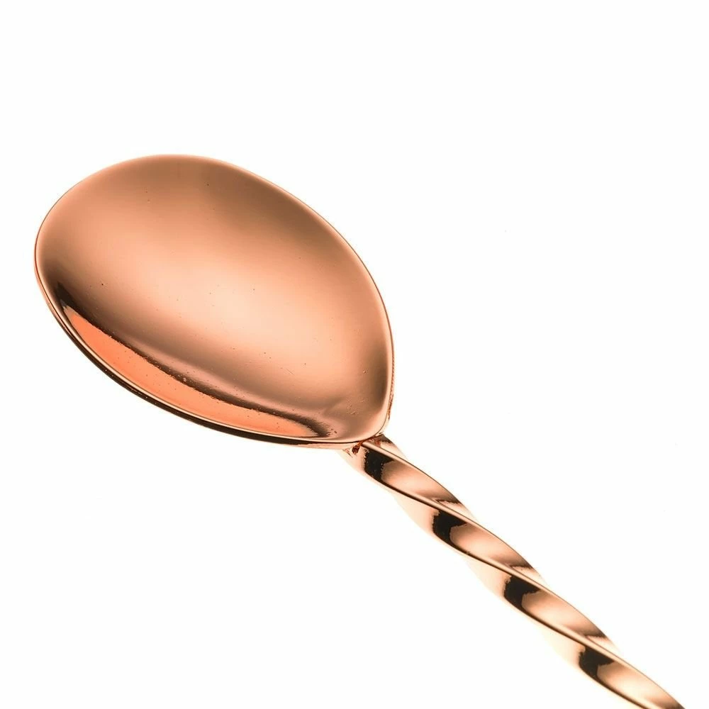 Mercer Barfly 11.8" Bar Spoon With Muddler | Copper Plated 5 Mercer Barfly 11.8" Bar Spoon With Muddler | Copper Plated - Image 3