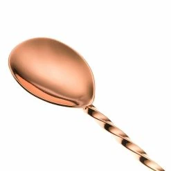 Mercer Barfly 15.75" Bar Spoon With Muddler | Copper Plated -Le Creuset shop mercer barfly 11.8in copper plated bar spoon with muddler m37018cp image3 1