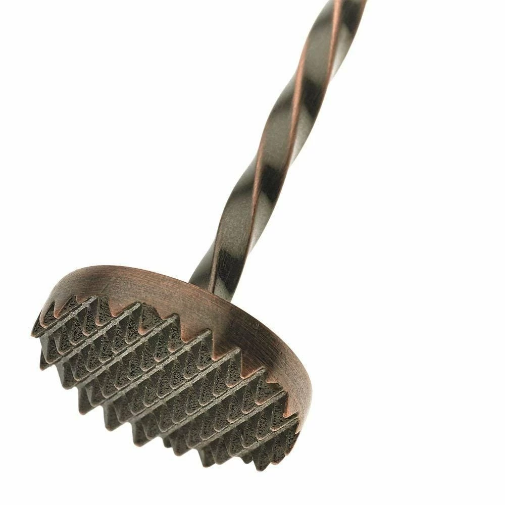 Mercer Barfly 11.8" Bar Spoon With Muddler | Antique Copper 6 Mercer Barfly 11.8" Bar Spoon With Muddler | Antique Copper - Image 4