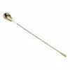 Mercer Barfly 11.8" Classic Bar Spoon | Gold Plated -Le Creuset shop mercer barfly 11.8in gold plated teardrop bar spoon m37012gd