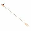 Mercer Barfly 12.4" Bar Spoon With Fork | Copper Plated -Le Creuset shop mercer barfly 12.4 copper plated bar spoon with fork m37015cp