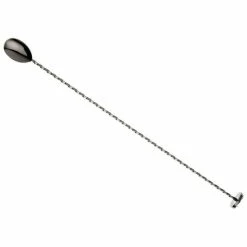 Mercer Barfly 15.75" Bar Spoon With Muddler | Gun Metal Black
