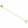 Mercer Barfly 15.75" Bar Spoon With Strainer | Gold Plated -Le Creuset shop mercer barfly 15.75 inch gold plated bar spoon with strainer m37072gd