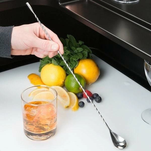 Mercer Barfly 15.75" Classic Bar Spoon | Stainless Steel 8 Mercer Barfly 15.75" Classic Bar Spoon | Stainless Steel - Image 6