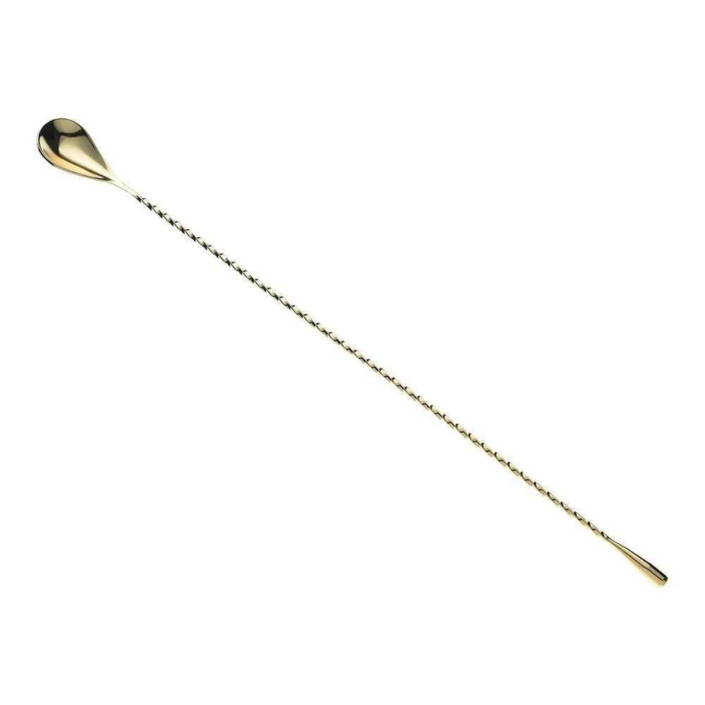 Mercer Barfly 15.75" Classic Bar Spoon | Gold Plated 3 Mercer Barfly 15.75" Classic Bar Spoon | Gold Plated