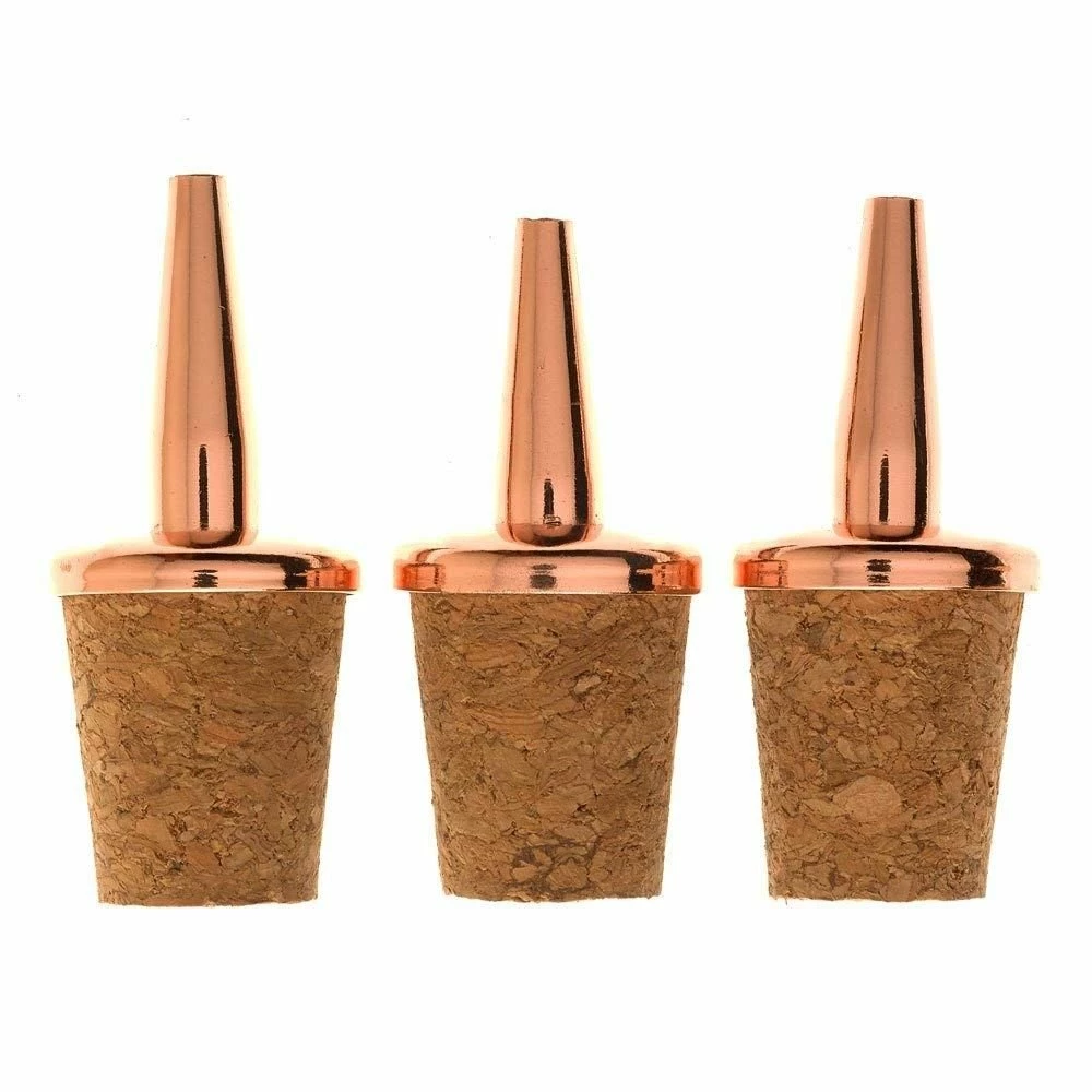 Mercer Barfly Stainless Steel Dasher Tops - Set Of 3 | Copper 3 Mercer Barfly Stainless Steel Dasher Tops - Set Of 3 | Copper