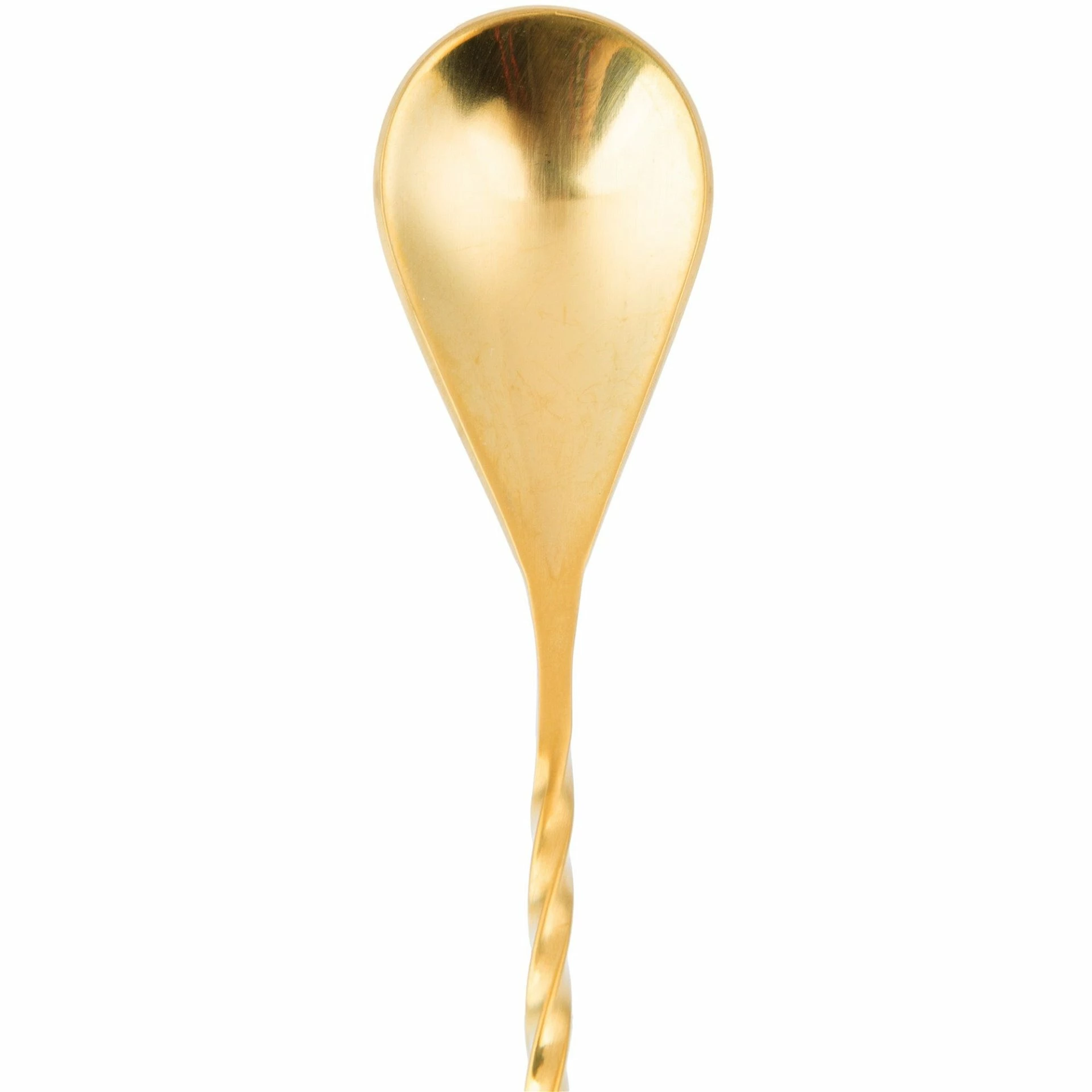Mercer Barfly 15.75" Classic Bar Spoon | Gold Plated 5 Mercer Barfly 15.75" Classic Bar Spoon | Gold Plated - Image 3