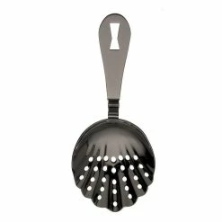 Alternative view of Mercer Barfly Scalloped Julep Strainer | Gun Metal Black