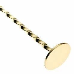 Mercer Barfly 11.8" Bar Spoon With Muddler | Gold Plated 7 Mercer Barfly 11.8" Bar Spoon With Muddler | Gold Plated -Le Creuset shop mercerbarfly.barspoon.11in.goldplatedmuddler.m37018gd.imagemuddler