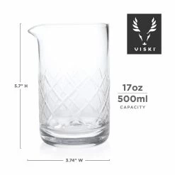 Viski® Professional Lead-Free Crystal Mixing Glass -Le Creuset shop mixglass3