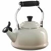 Le Creuset 1.7 Qt. Classic Whistling Kettle | Meringue White -Le Creuset shop q3101 716 le creuset 1.7 qt whistling kettle meringue 1