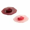 Charles Viancin Silicone Drink Covers | Rose (Set Of 2 - Pink & Dark Red) -Le Creuset shop rose covers 1