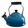 Le Creuset 1.7 Qt. Classic Whistling Kettle | Marseille Blue -Le Creuset shop rs1083 1.7l eos tea kettle classic whistling marseille q3101 59