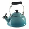 Le Creuset 1.7 Qt. Classic Whistling Kettle | Caribbean Blue -Le Creuset shop rs1086 1.7l eos tea kettle classic whistling caribbean q3101 17
