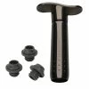 Le Creuset Wine Pump + 3 Stoppers | Black -Le Creuset shop rs5519 wa137l 50