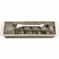 RSVP International RSVP Endurance Stainless Steel Ice Cube Tray -Le Creuset shop rsvp top view ice cube tray ice 18