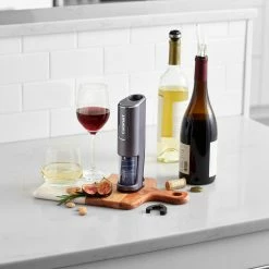 Cuisinart EvolutionX Cordless Rechargeable 4-in-1 Wine Opener | Dark Grey -Le Creuset shop rwo100 ff lifestyle 2