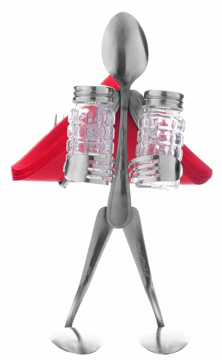 Forked Up Art Spoon Table Topper - Shaker And Napkin Holder 3 Forked Up Art Spoon Table Topper - Shaker And Napkin Holder