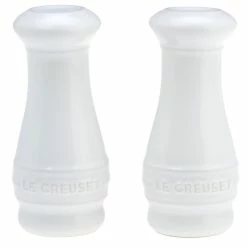 Le Creuset 2-Piece Salt & Pepper Shakers | White