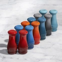 Le Creuset 2-Piece Salt & Pepper Shakers | Caribbean Blue 7 Le Creuset 2-Piece Salt & Pepper Shakers | Caribbean Blue -Le Creuset shop sp 1