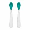OXO Tot Feeding Spoon Set With Soft Silicone | Teal -Le Creuset shop tot 61138300 2