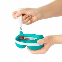 OXO Tot Feeding Spoon Set With Soft Silicone | Teal -Le Creuset shop tot 61138300 4