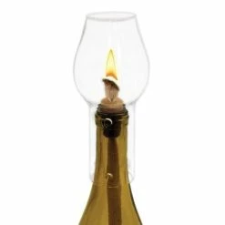 True Brands Hurricane Wine Bottle Lamp