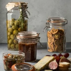 Kilner Facetted Clip Top Pasta Jar | 74oz -Le Creuset shop untitled 4 1