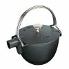Staub 1 Qt. Round Tea Kettle | Matte Black -Le Creuset shop untitled 9